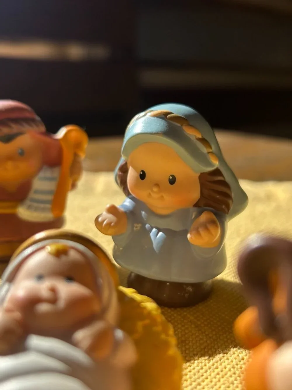 Vintage Fisher Price Little people  Nativity set    6 pc  set
